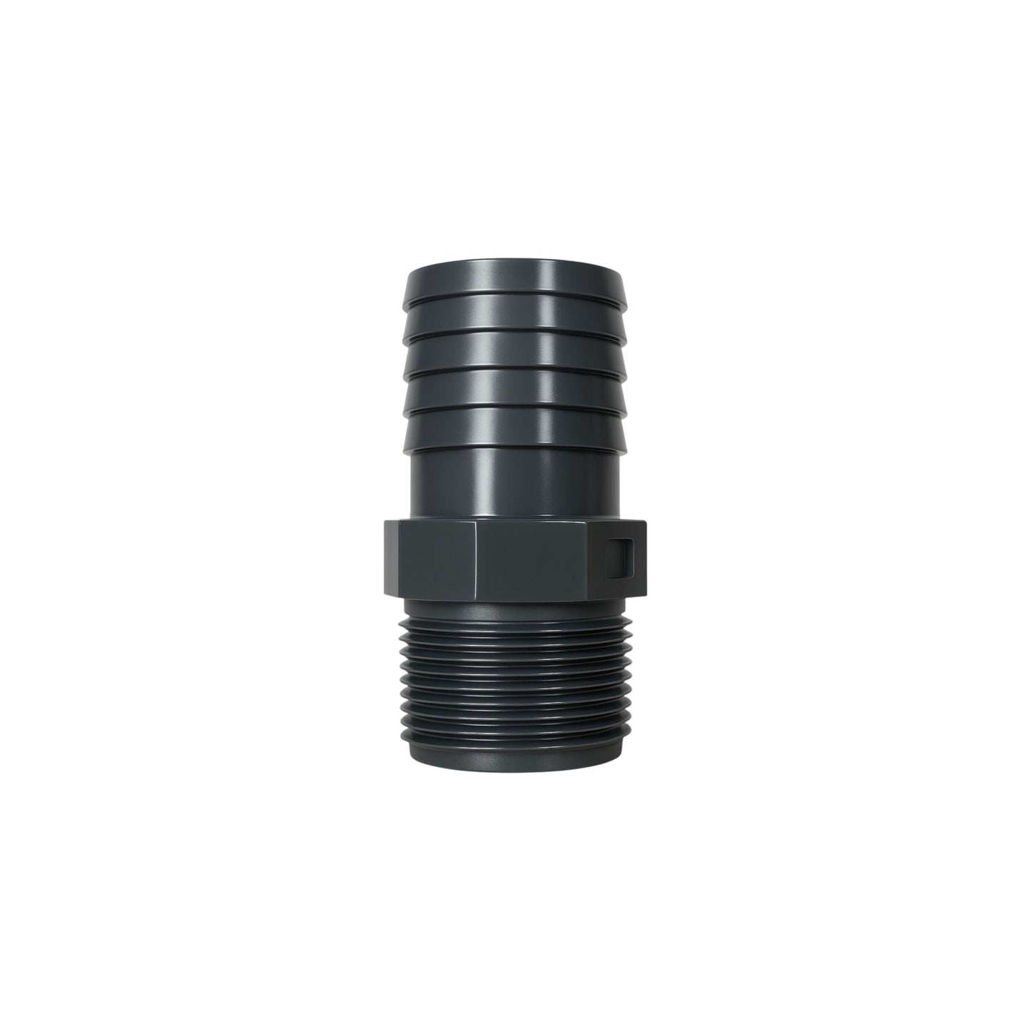 Raccord mâle cannelé PVC série USC02