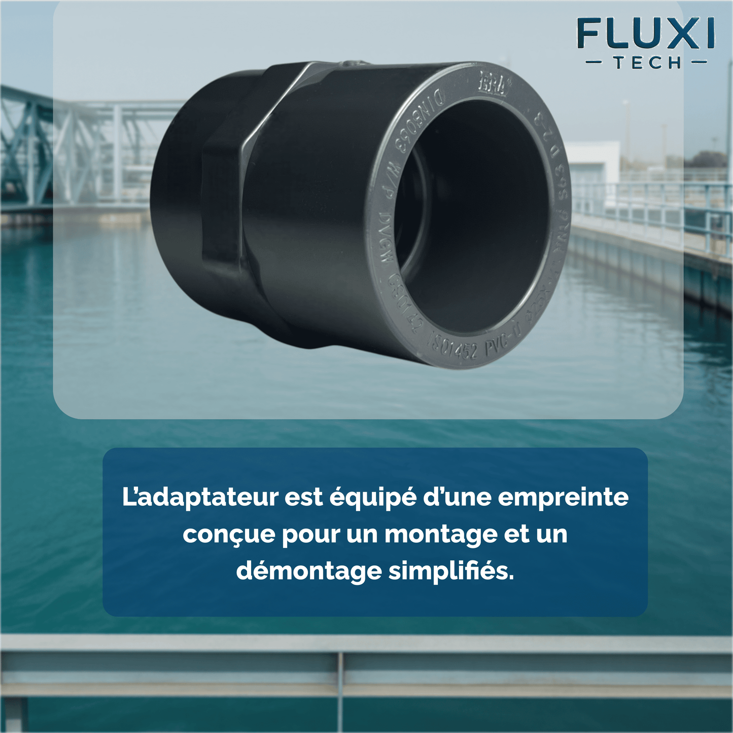 Adaptateur Embout Femelle à Coller / Embout Femelle à Visser en PVC