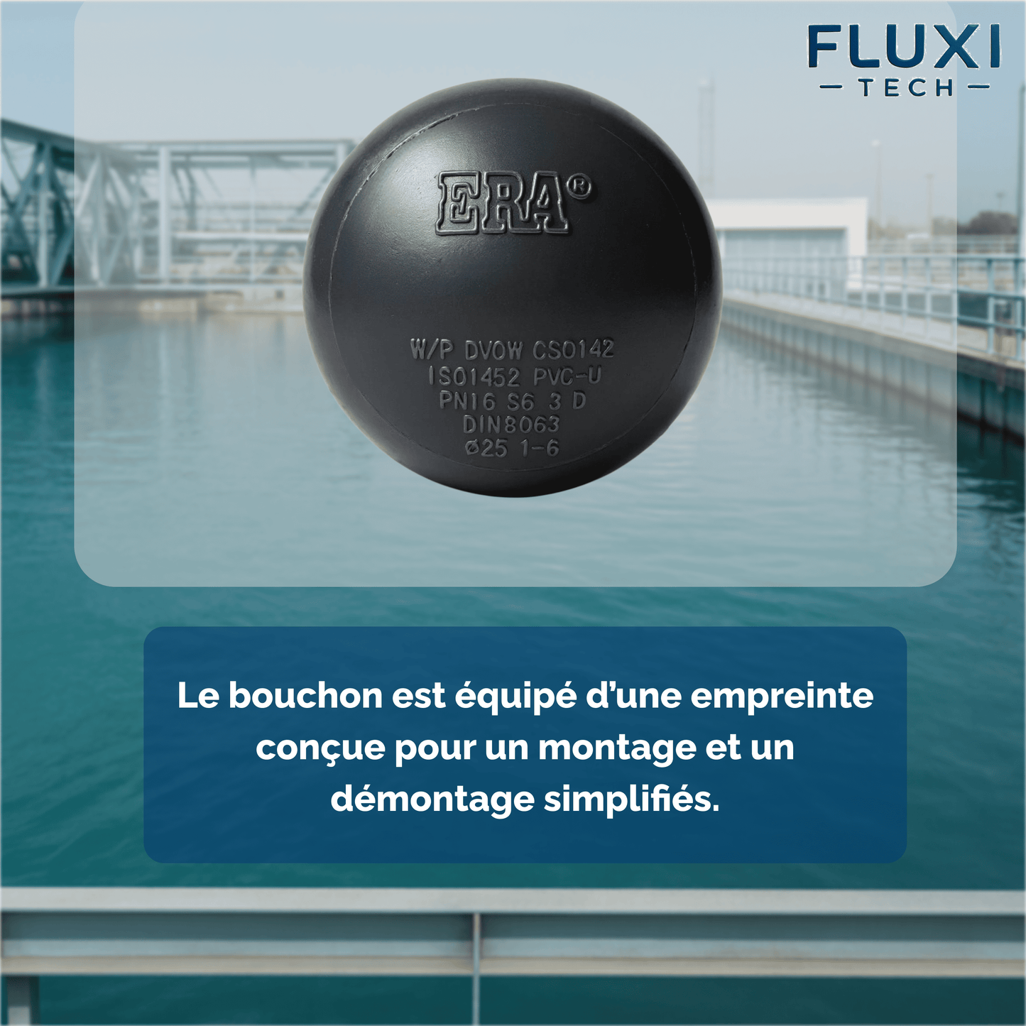Bouchon terminal en PVC à Coller