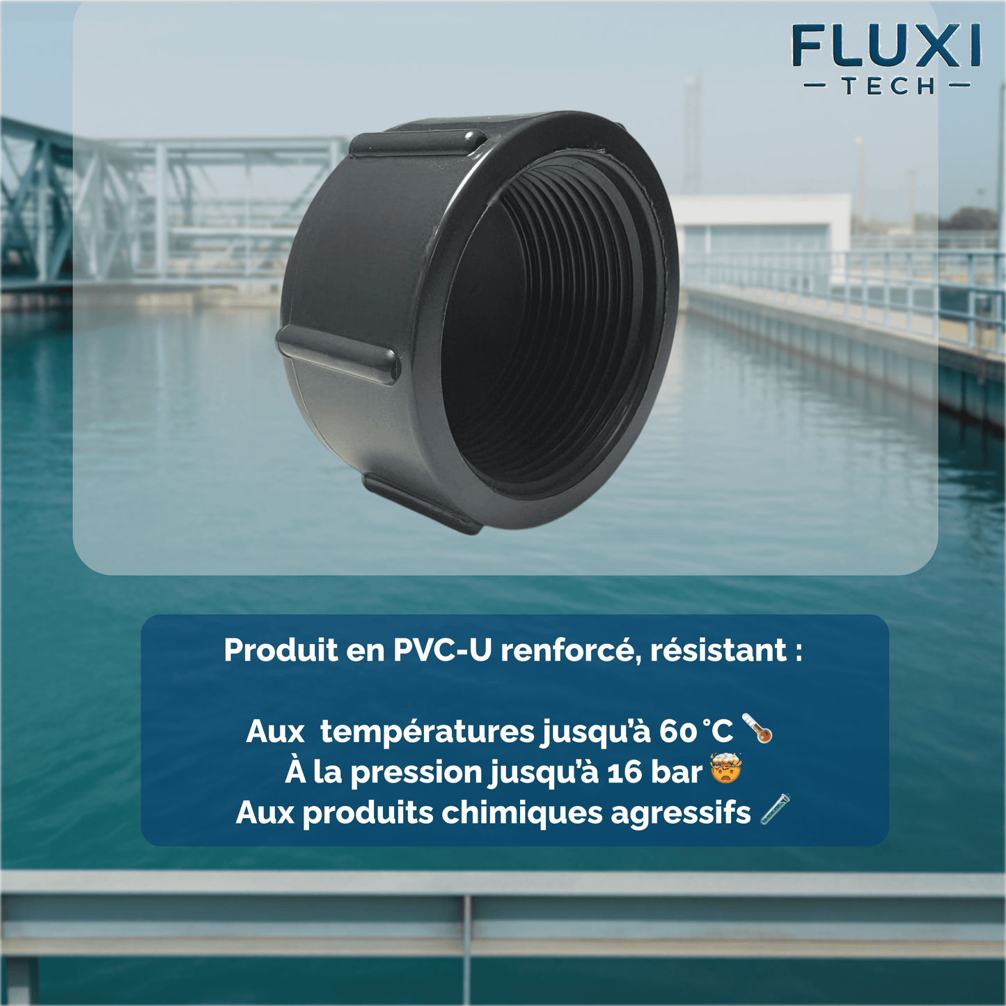 Capuchon femelle en PVC à Visser