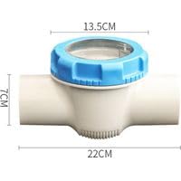 FLUXI-TECH Clapet anti-retour en PVC transparent 50 mm à raccordement à coller lot de 1