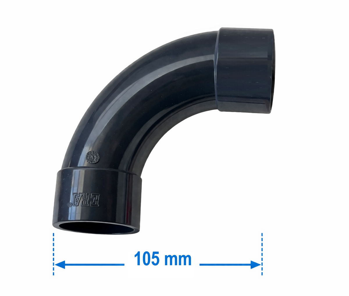 Coude grand rayon 90° en PVC  - À coller- PN16