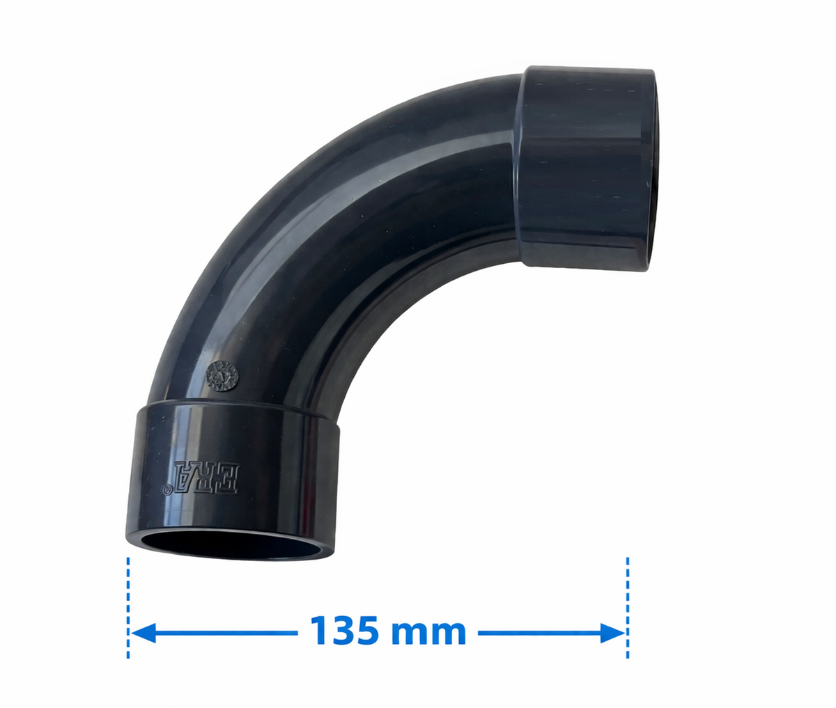 Coude grand rayon 90° en PVC  - À coller- PN16