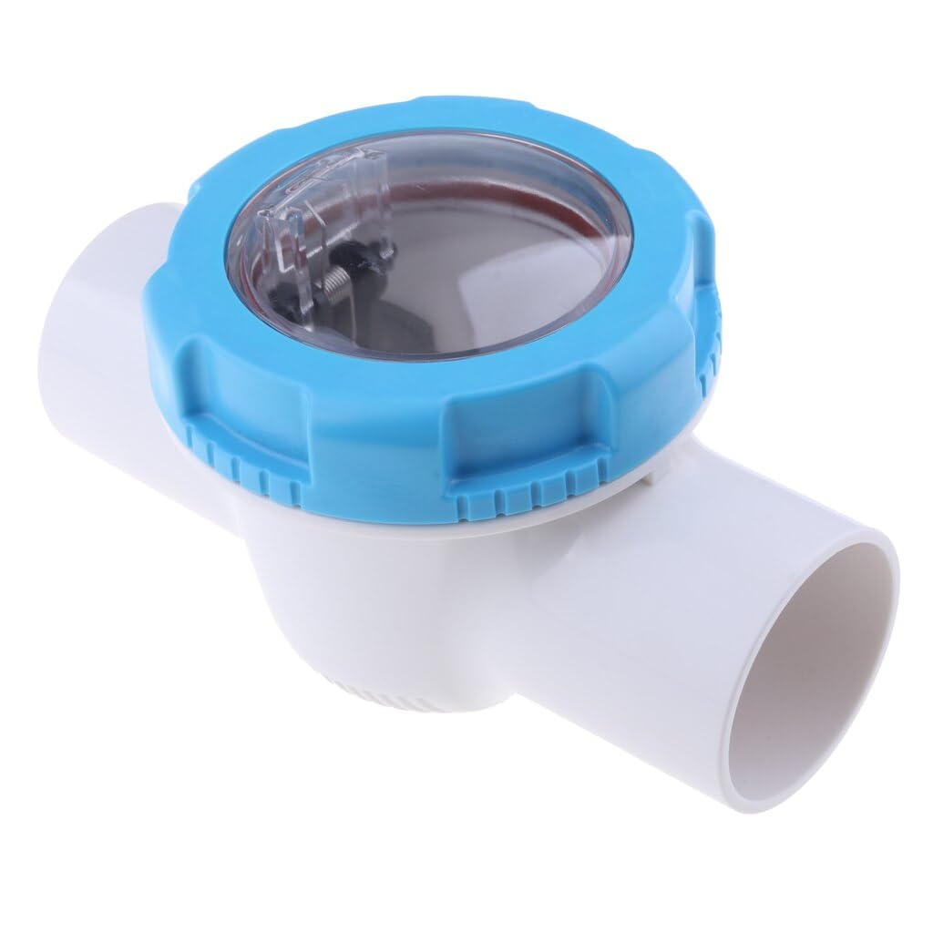 FLUXI-TECH Clapet anti-retour en PVC transparent 50 mm à raccordement à coller lot de 1