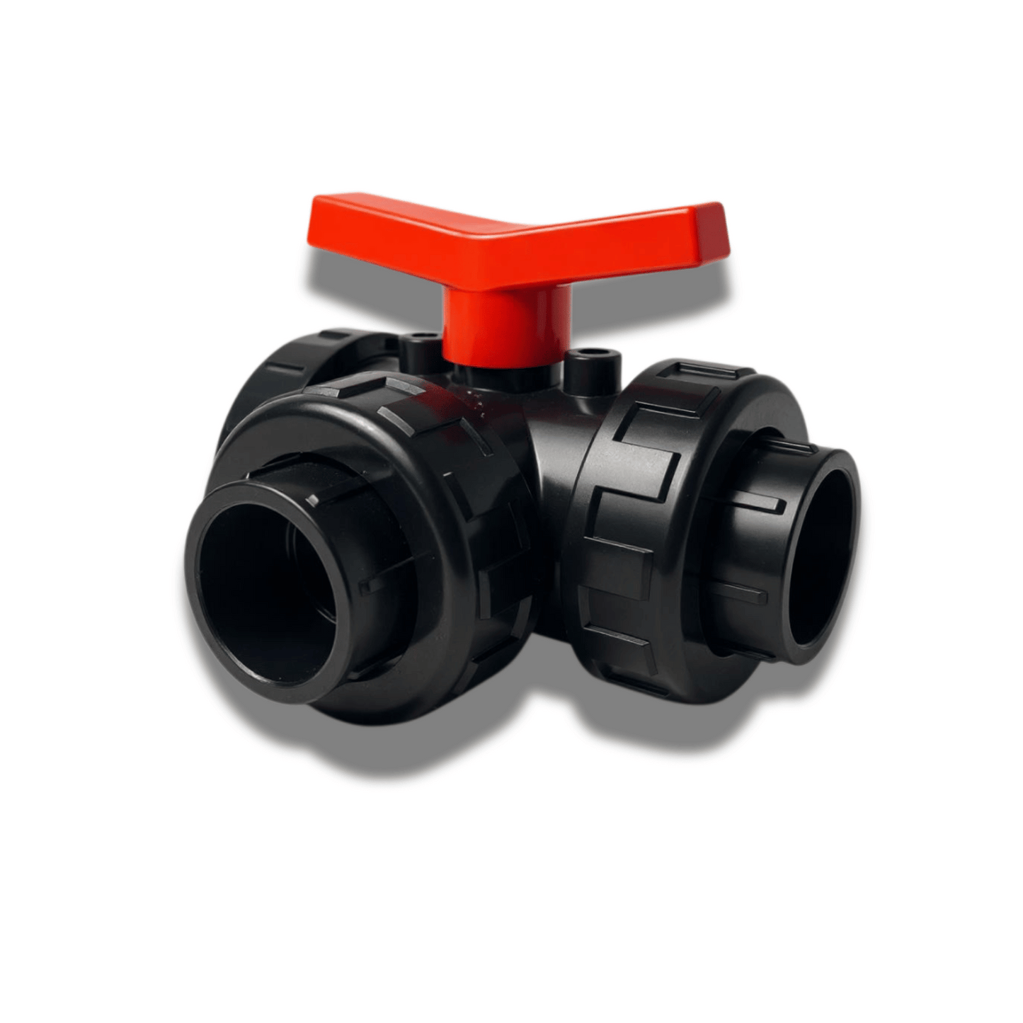 Vanne à Bille 3 Voies - en PVC - à Coller