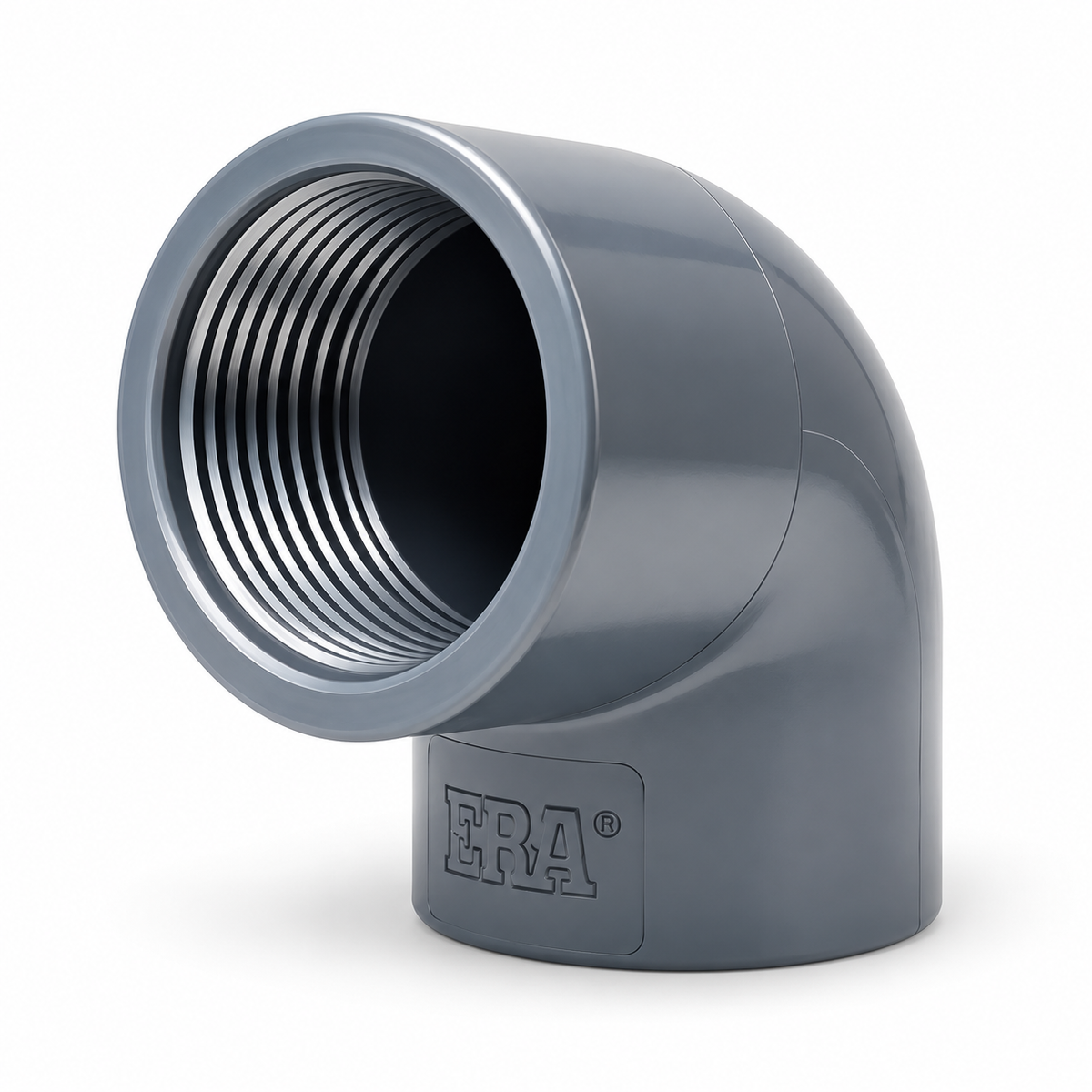 Coude 90° en PVC  à coller x BSPT femelle PN16