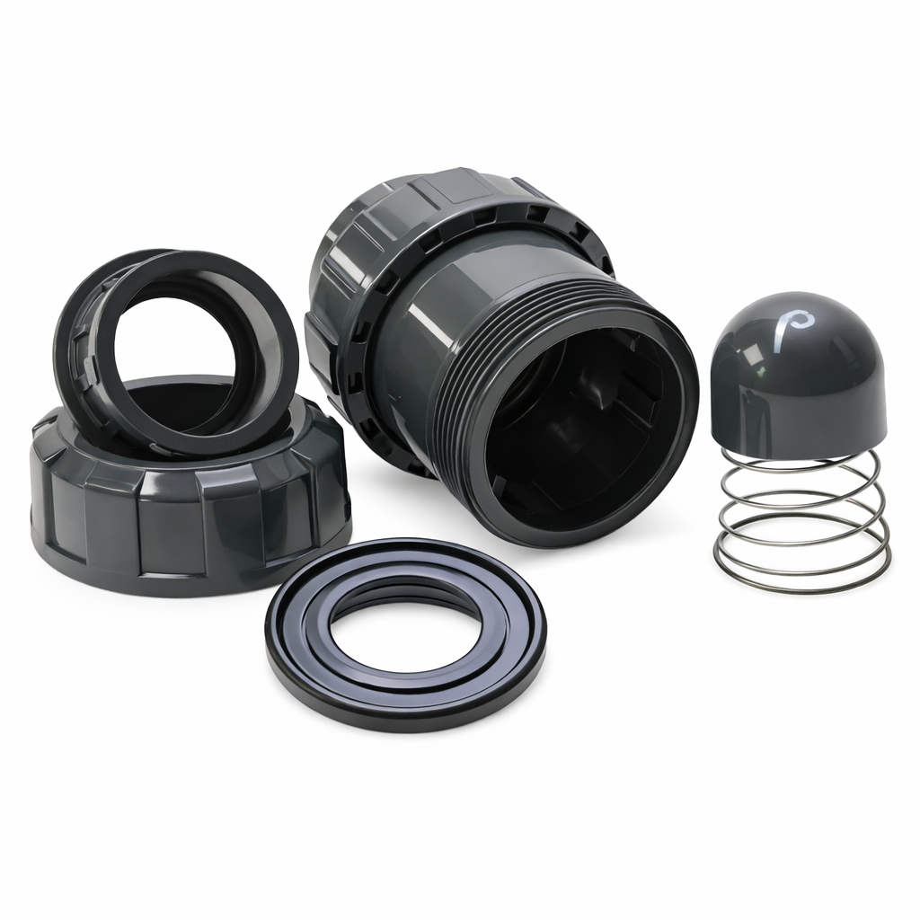 Clapet anti-retour conique PVC-U à ressort – PN16 – Raccord à coller