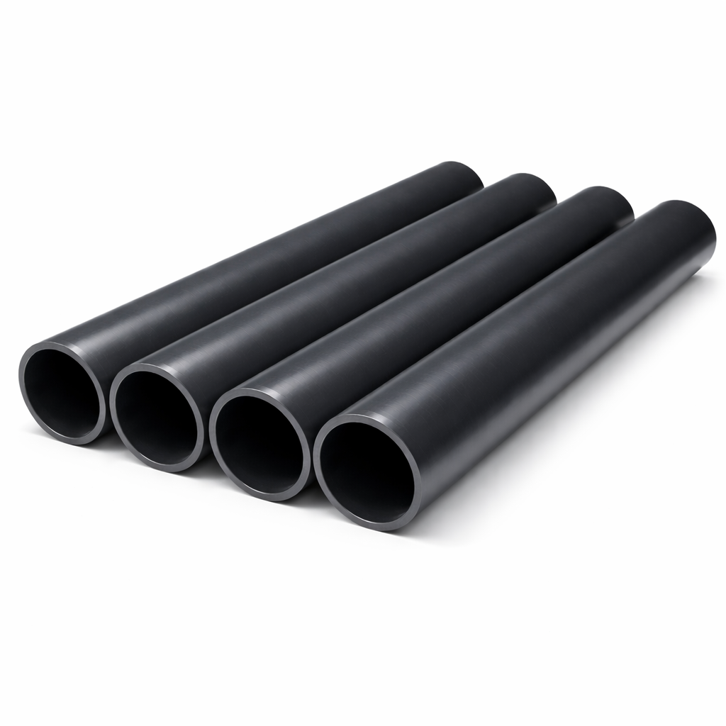 Tube PVC rigide PN16 chanfreiné - À la découpe - Prêt au collage, longueur au choix